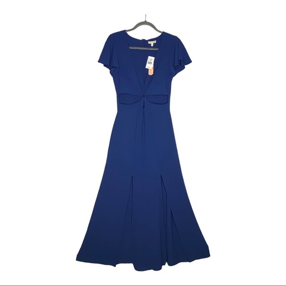 Gianni Bini Dresses & Skirts - Gianni Bini GB Cutout Maxi Dress Blue Size Medium